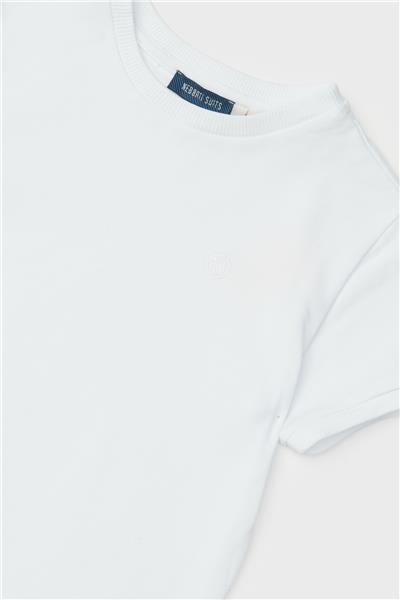 Nebbati Erkek Çocuk Beyaz T-Shirt