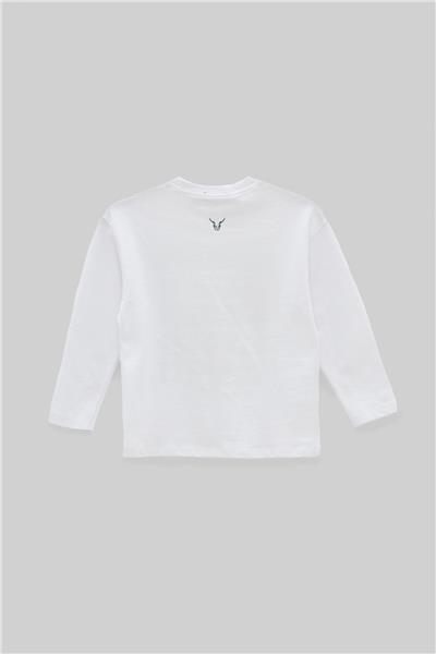 Nebbati Erkek Çocuk Beyaz T-Shirt