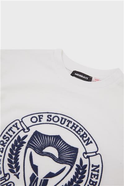 Nebbati Erkek Çocuk Beyaz T-Shirt