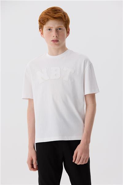Nebbati Erkek Çocuk Beyaz T-Shirt