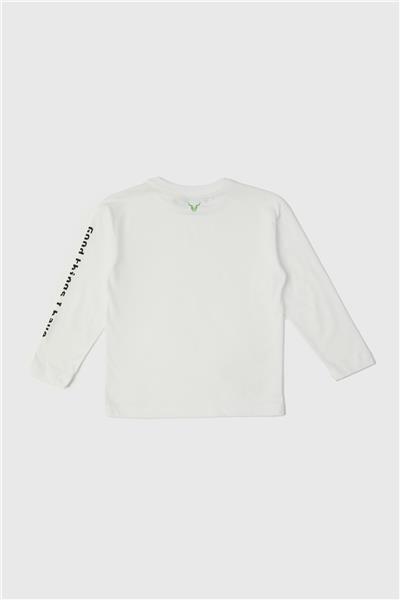 Nebbati Erkek Çocuk Beyaz T-Shirt