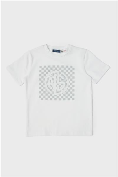 Nebbati Erkek Çocuk Beyaz T-Shirt