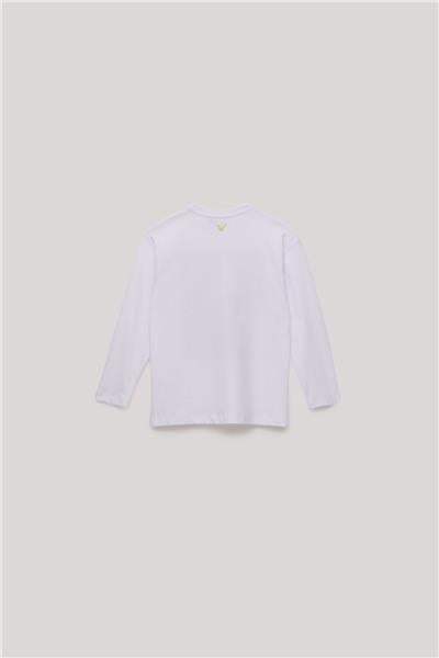 Nebbati Erkek Çocuk Beyaz T-Shirt