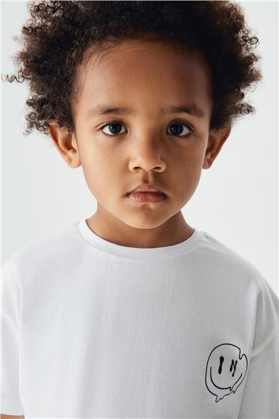 Nebbati Erkek Çocuk Beyaz T-Shirt