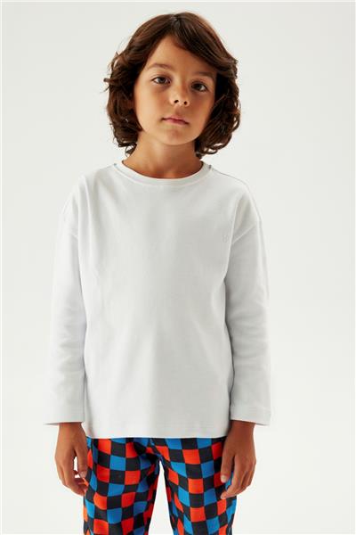 Nebbati Erkek Çocuk Beyaz T-Shirt