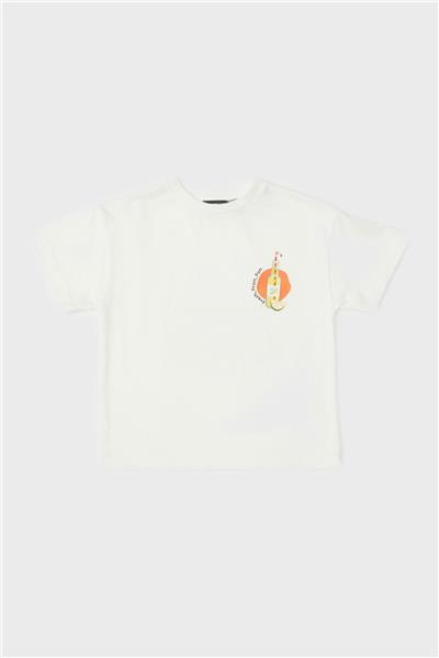 Nebbati Erkek Çocuk Beyaz T-Shirt