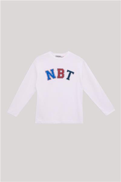 Nebbati Erkek Çocuk Beyaz T-Shirt