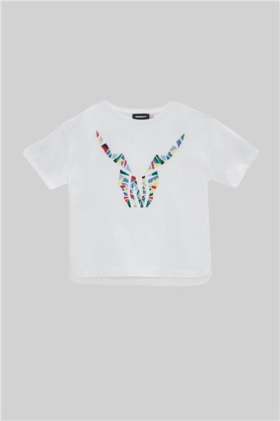 Nebbati Erkek Çocuk Beyaz T-Shirt