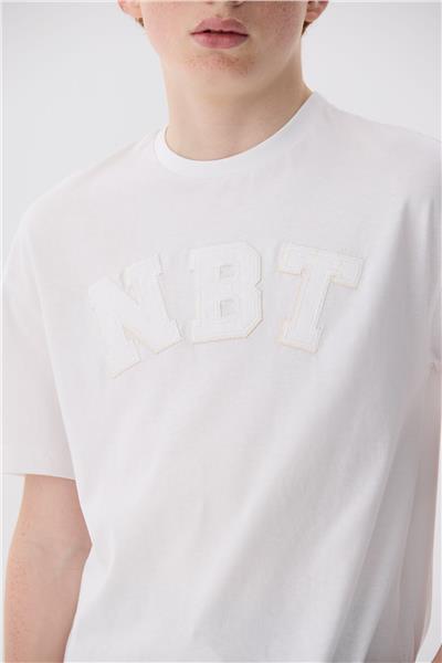Nebbati Erkek Çocuk Beyaz T-Shirt