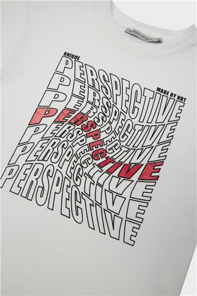 Nebbati Erkek Çocuk Beyaz T-Shirt