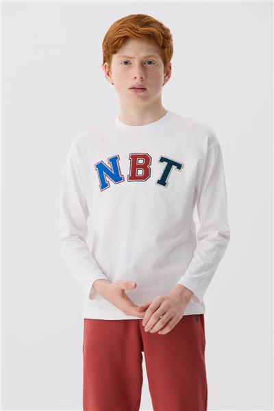 Nebbati Erkek Çocuk Beyaz T-Shirt