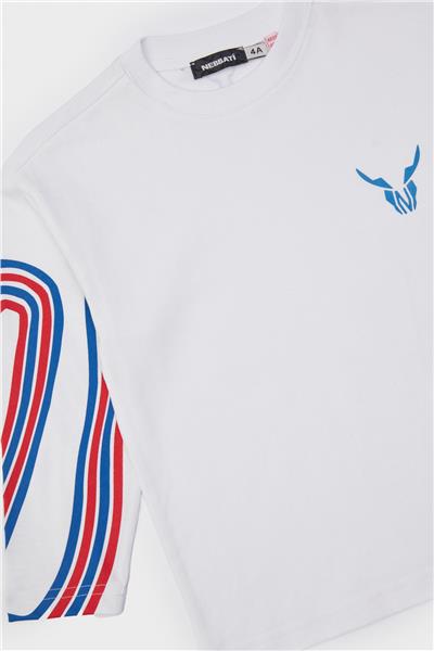 Nebbati Erkek Çocuk Beyaz T-Shirt