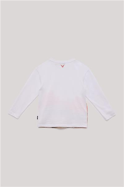 Nebbati Erkek Çocuk Beyaz T-Shirt
