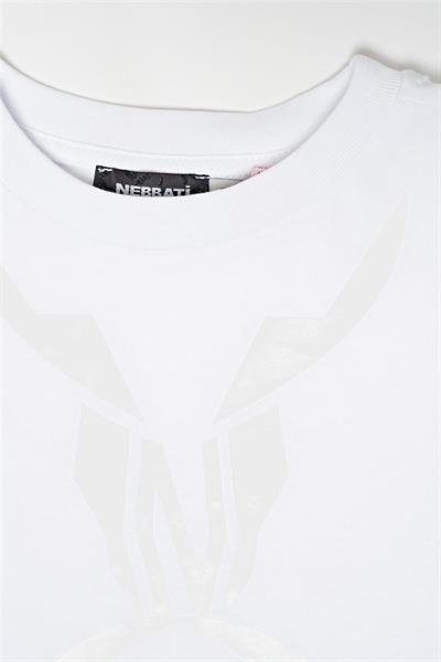 Nebbati Erkek Çocuk Beyaz T-ShirtNebbati Erkek Çocuk Beyaz T-Shirt