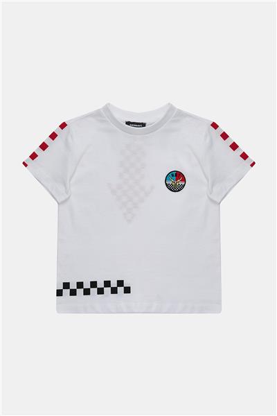 Nebbati Erkek Çocuk Beyaz Tshirt