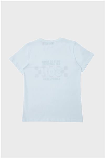Nebbati Erkek Çocuk Beyaz Tshirt