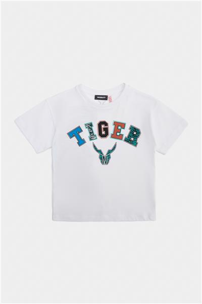 Nebbati Erkek Çocuk Beyaz Tshirt