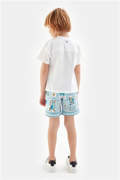 Nebbati Erkek Çocuk Beyaz Tshirt