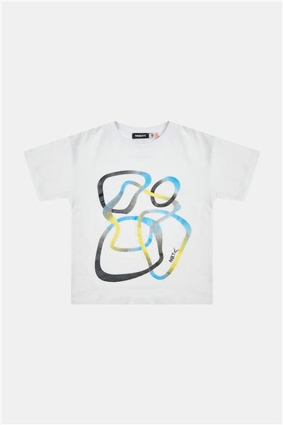 Nebbati Erkek Çocuk Beyaz Tshirt