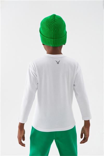 Nebbati Erkek Çocuk Beyaz Tshirt