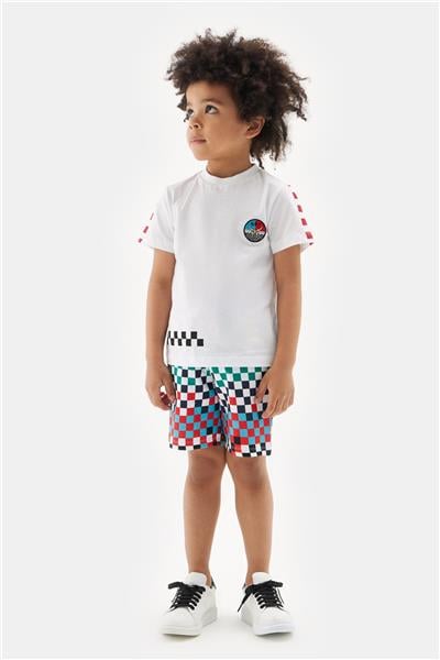 Nebbati Erkek Çocuk Beyaz Tshirt