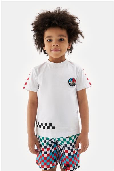 Nebbati Erkek Çocuk Beyaz Tshirt