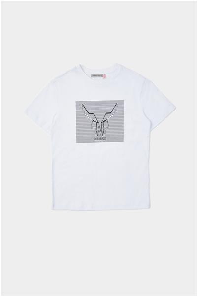 Nebbati Erkek Çocuk Beyaz Tshirt