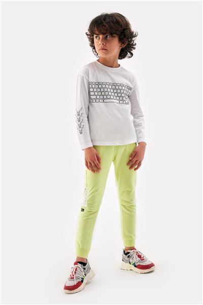 Nebbati Erkek Çocuk Beyaz Tshirt