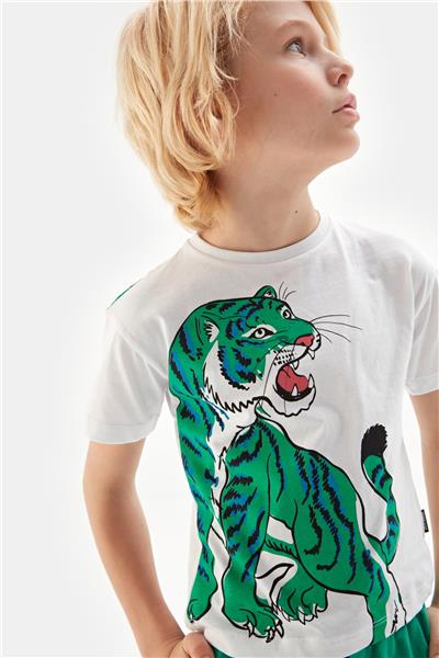 Nebbati Erkek Çocuk Beyaz Tshirt