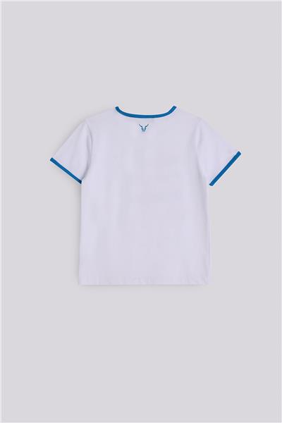 Nebbati Erkek Çocuk Beyaz TshirtNebbati Erkek Çocuk Beyaz Tshirt