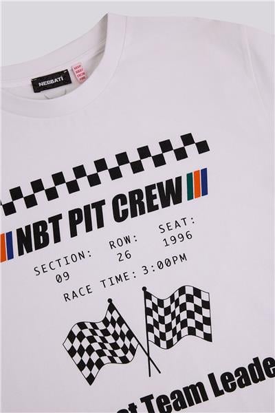 Nebbati Erkek Çocuk Beyaz TshirtNebbati Erkek Çocuk Beyaz Tshirt
