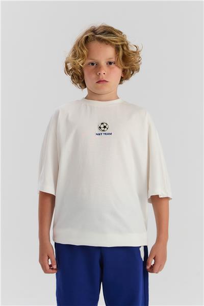 Nebbati Erkek Çocuk Beyaz TshirtNebbati Erkek Çocuk Beyaz Tshirt