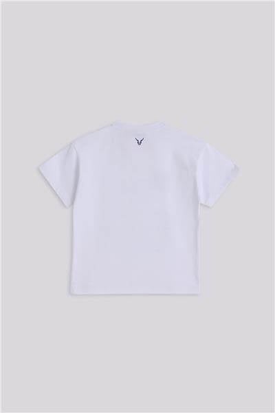 Nebbati Erkek Çocuk Beyaz TshirtNebbati Erkek Çocuk Beyaz Tshirt