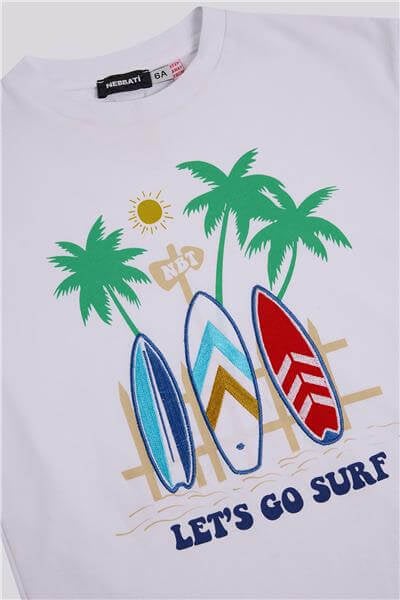 Nebbati Erkek Çocuk Beyaz TshirtNebbati Erkek Çocuk Beyaz Tshirt