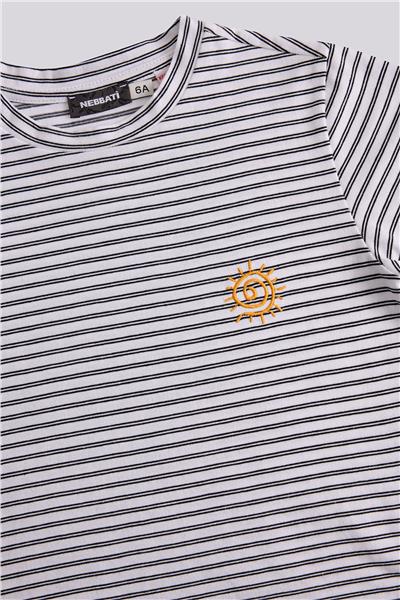 Nebbati Erkek Çocuk Çizgili TshirtNebbati Erkek Çocuk Çizgili Tshirt