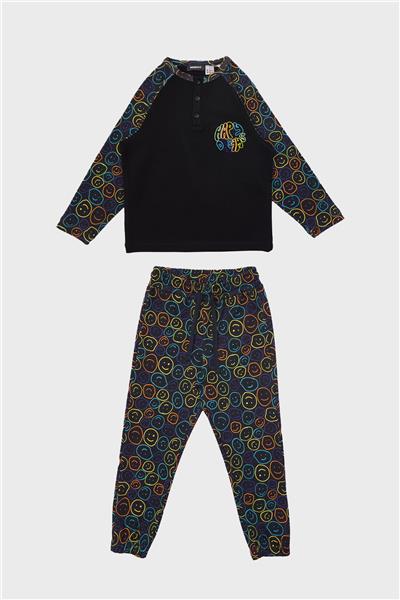 Nebbati Erkek Çocuk Desenli Pijama Takımı