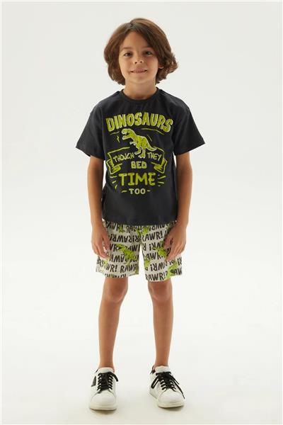 Nebbati Erkek Çocuk Desenli Pijama Takımı