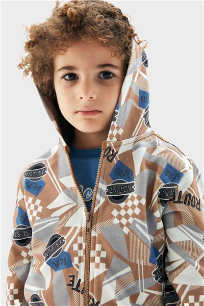 Nebbati Erkek Çocuk Desenli Sweatshirt