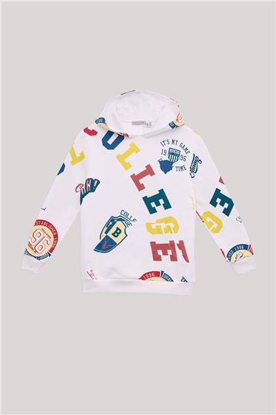 Nebbati Erkek Çocuk Desenli Sweatshirt