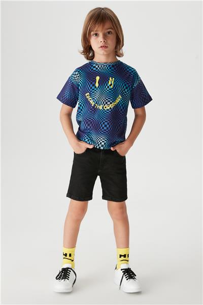 Nebbati Erkek Çocuk Desenli T-Shirt