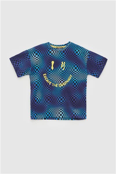 Nebbati Erkek Çocuk Desenli T-Shirt