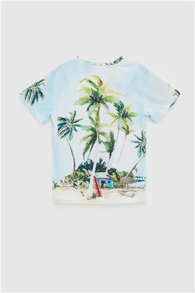 Nebbati Erkek Çocuk Desenli T-Shirt