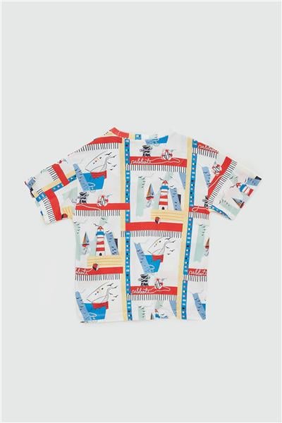 Nebbati Erkek Çocuk Desenli T-Shirt