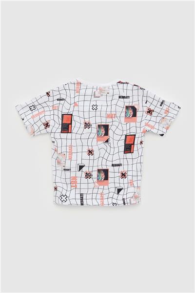 Nebbati Erkek Çocuk Desenli T-Shirt