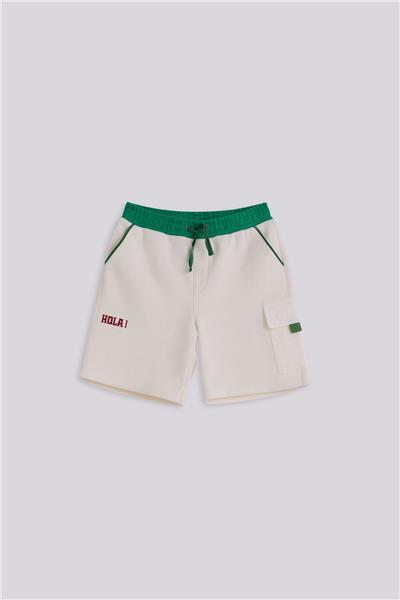 Nebbati Boy Ecru ShortsNebbati Boy Ecru Shorts