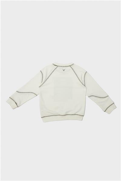 Nebbati Erkek Çocuk Ekru Sweatshirt