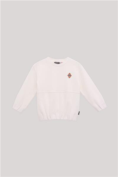 Nebbati Erkek Çocuk Ekru Sweatshirt