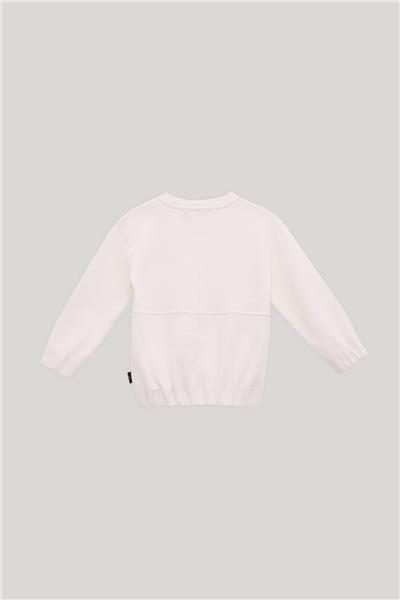 Nebbati Erkek Çocuk Ekru Sweatshirt