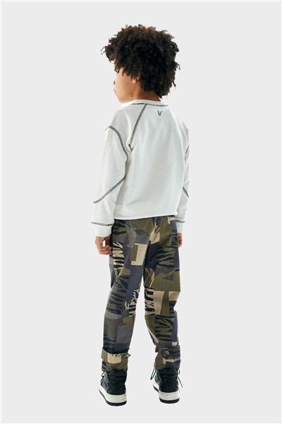 Nebbati Erkek Çocuk Ekru Sweatshirt
