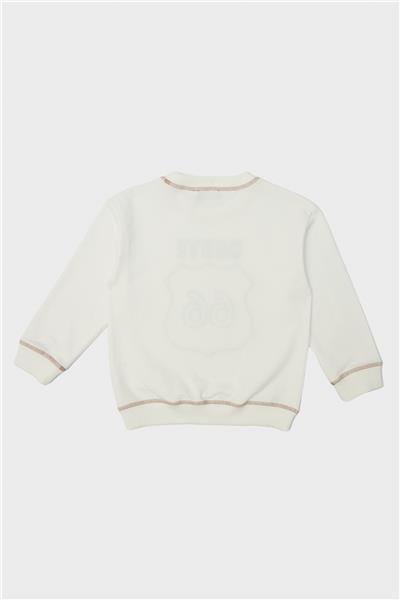 Nebbati Erkek Çocuk Ekru Sweatshirt